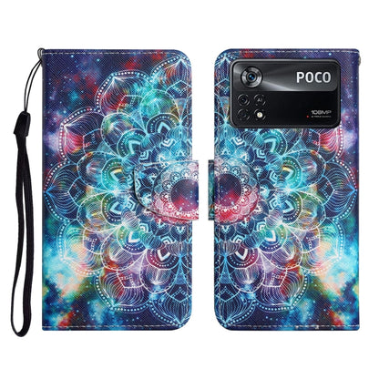 Colored Drawing Pattern Flip Leather Phone Case, For Xiaomi Poco X4 Pro 5G