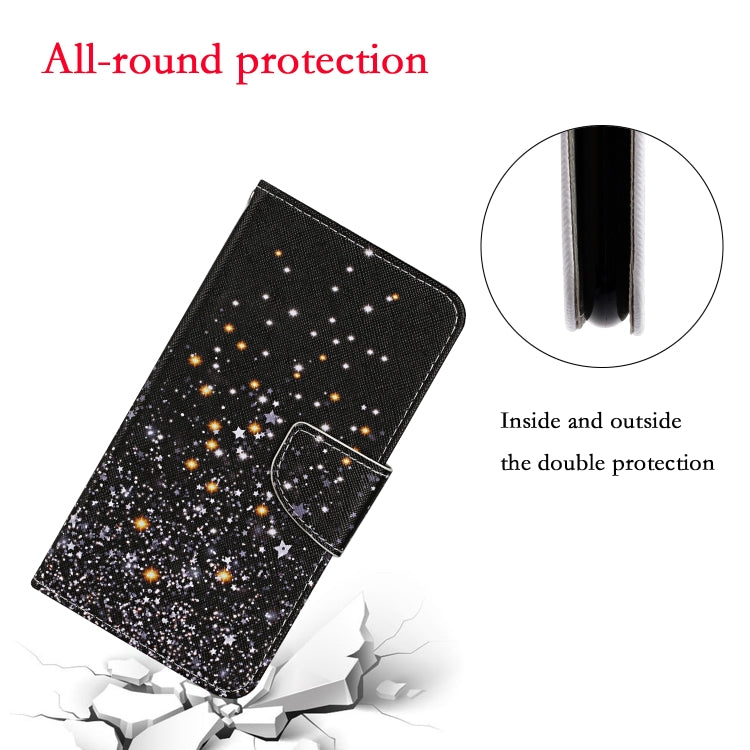 Colored Drawing Pattern Flip Leather Phone Case, For OPPO A96 4G / Realme 9i