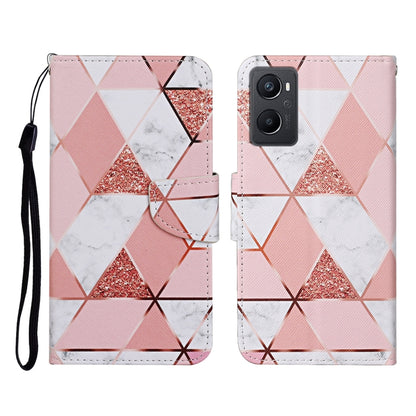 Colored Drawing Pattern Flip Leather Phone Case, For OPPO A96 4G / Realme 9i