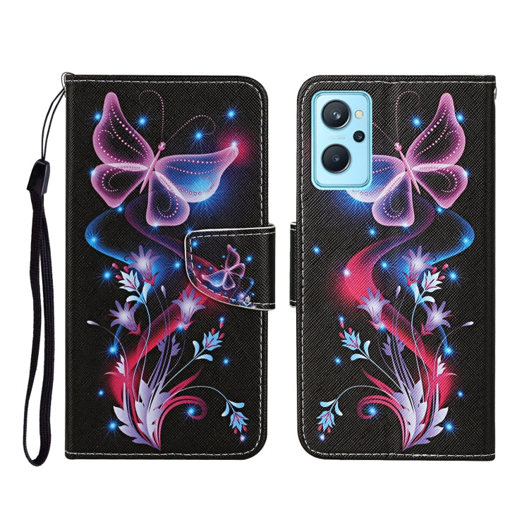 Colored Drawing Pattern Flip Leather Phone Case, For Realme 9i