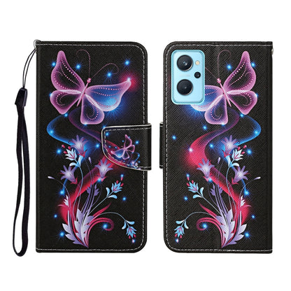 Colored Drawing Pattern Flip Leather Phone Case, For Realme 9i