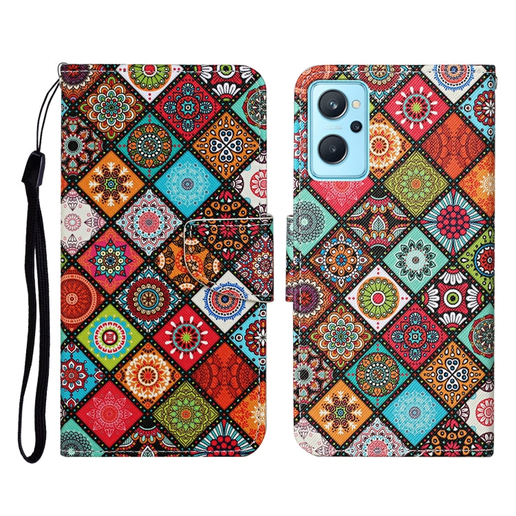 Colored Drawing Pattern Flip Leather Phone Case, For Realme 9i