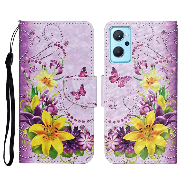 Colored Drawing Pattern Flip Leather Phone Case, For Realme 9i