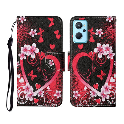 Colored Drawing Pattern Flip Leather Phone Case, For Realme 9i