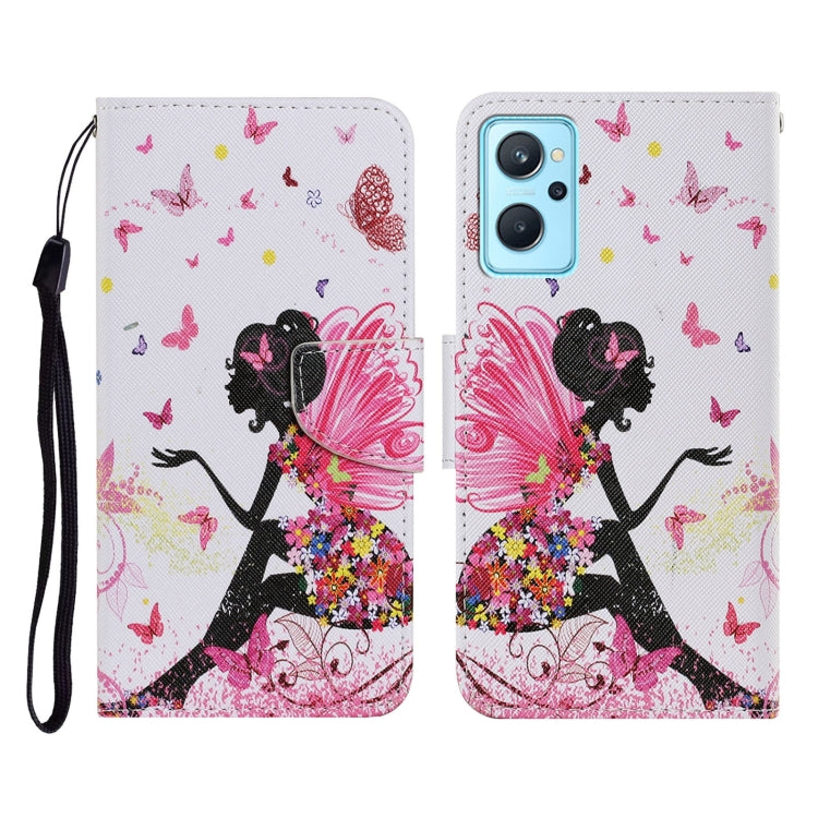 Colored Drawing Pattern Flip Leather Phone Case, For Realme 9i