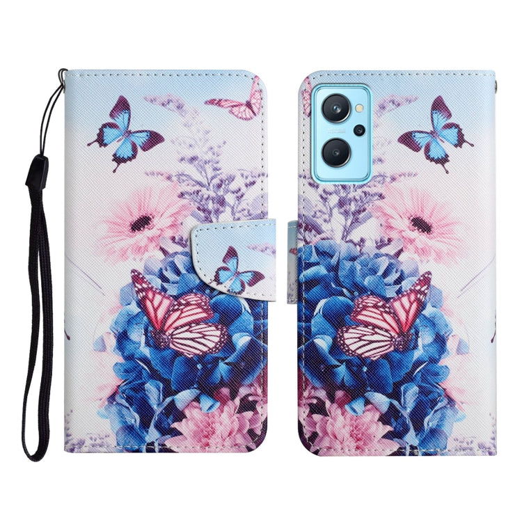 Colored Drawing Pattern Flip Leather Phone Case, For Realme 9i