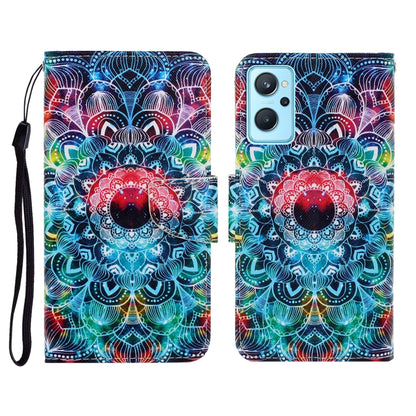 Colored Drawing Pattern Flip Leather Phone Case, For Realme 9i