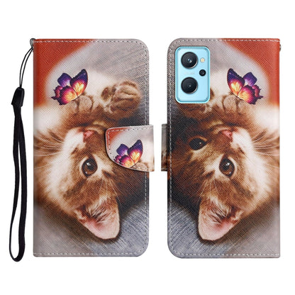 Colored Drawing Pattern Flip Leather Phone Case, For Realme 9i