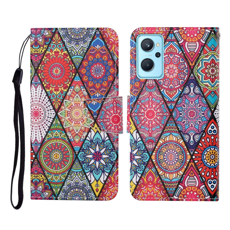 Colored Drawing Pattern Flip Leather Phone Case, For Realme 9i