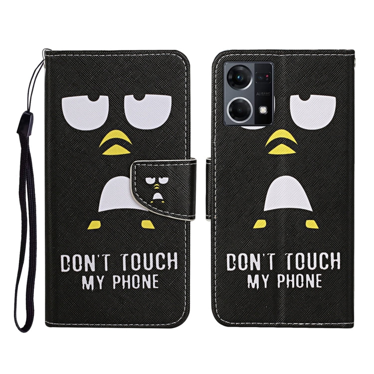 Colored Drawing Pattern Flip Leather Phone Case, For OPPO Reno7 4G