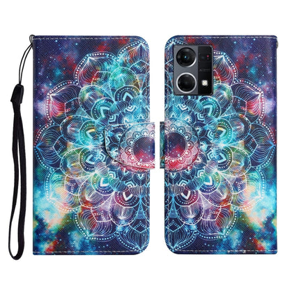 Colored Drawing Pattern Flip Leather Phone Case, For OPPO Reno7 4G