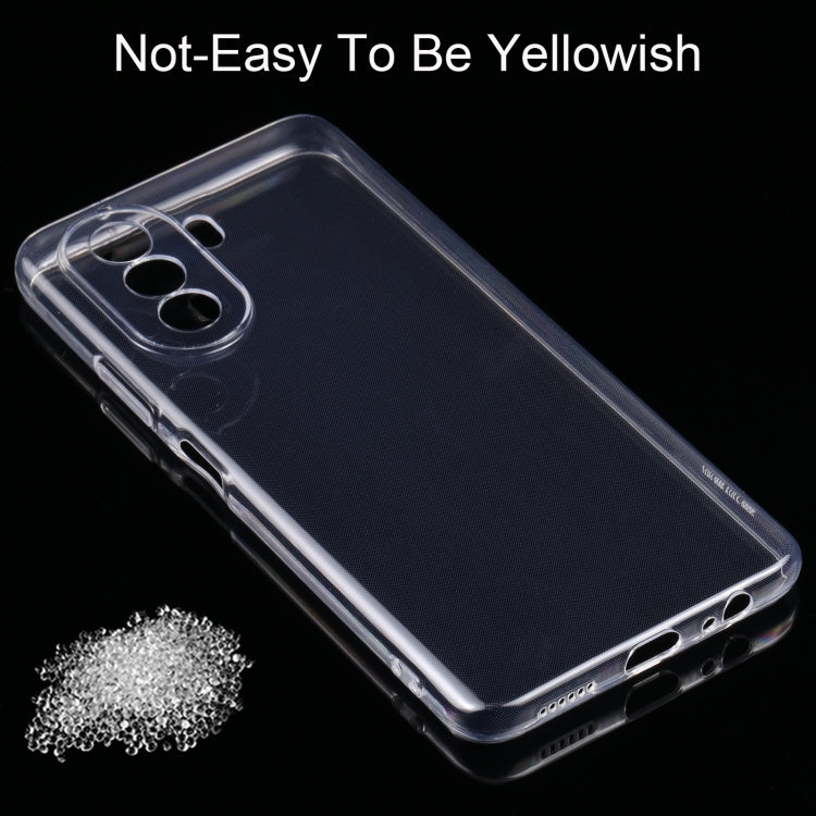 0.75mm Ultra-thin Transparent TPU Phone Case, For Huawei nova Y70, For OnePlus Ace Racing