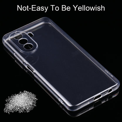 0.75mm Ultra-thin Transparent TPU Phone Case, For Huawei nova Y70, For OnePlus Ace Racing