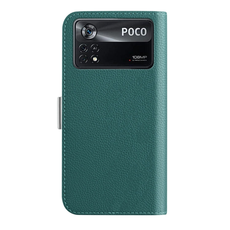 Candy Color Litchi Texture Leather Phone Case, For Xiaomi Poco X4 Pro 5G