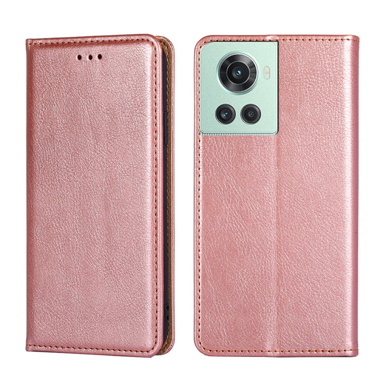 Gloss Oil Solid Color Magnetic Leather Phone Case, For OnePlus Ace Racing, For OnePlus Ace / 10R