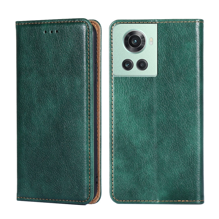 Gloss Oil Solid Color Magnetic Leather Phone Case, For OnePlus Ace Racing, For OnePlus Ace / 10R