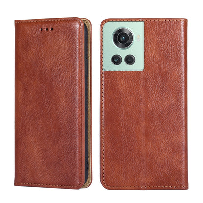Gloss Oil Solid Color Magnetic Leather Phone Case, For OnePlus Ace Racing, For OnePlus Ace / 10R