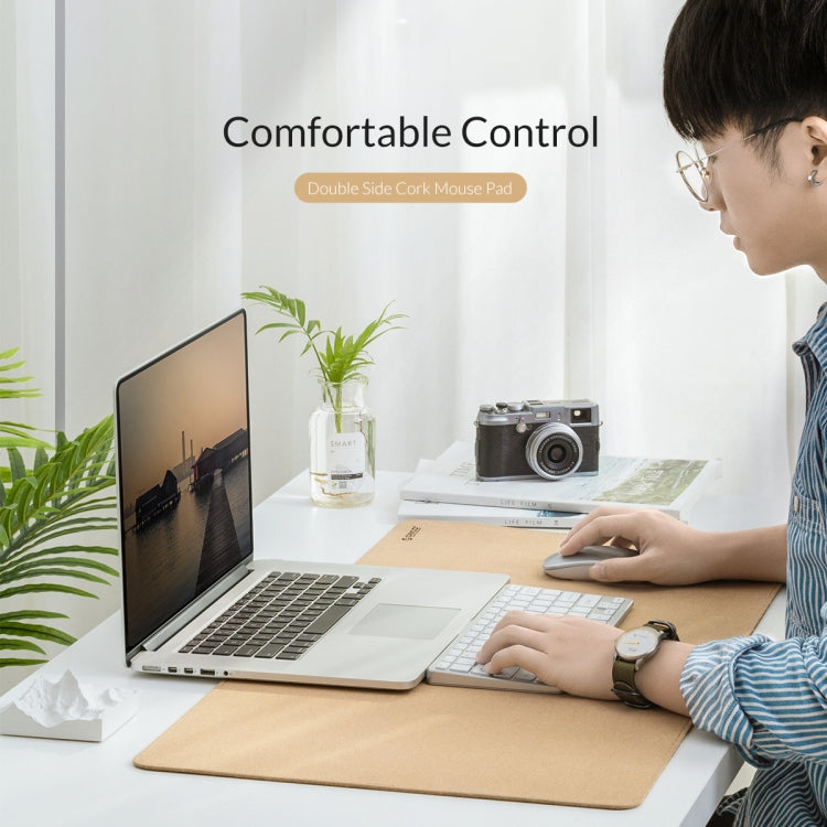 ORICO Double Sided Mouse Pad, Size: 200x300mm, Cork + Coffee, Cork + Pink PU, Cork + Grey PU