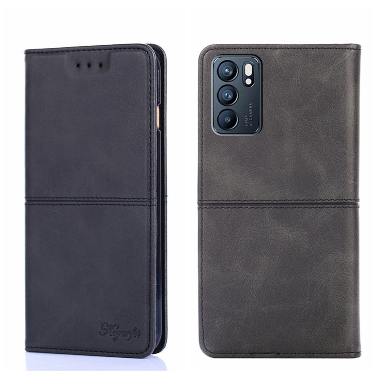 Cow Texture Magnetic Horizontal Flip Leather Phone Case, For OPPO K9s/Realme Q3s, For OPPO Reno5 A, For OPPO Reno6 5G, For OPPO Reno6 Pro+