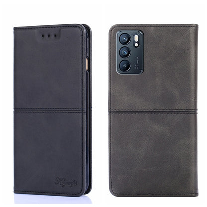 Cow Texture Magnetic Horizontal Flip Leather Phone Case, For OPPO K9s/Realme Q3s, For OPPO Reno5 A, For OPPO Reno6 5G, For OPPO Reno6 Pro+
