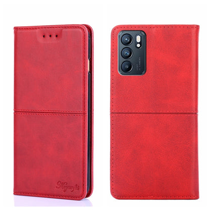 Cow Texture Magnetic Horizontal Flip Leather Phone Case, For OPPO K9s/Realme Q3s, For OPPO Reno5 A, For OPPO Reno6 5G, For OPPO Reno6 Pro+