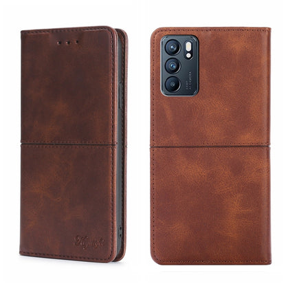 Cow Texture Magnetic Horizontal Flip Leather Phone Case, For OPPO K9s/Realme Q3s, For OPPO Reno5 A, For OPPO Reno6 5G, For OPPO Reno6 Pro+