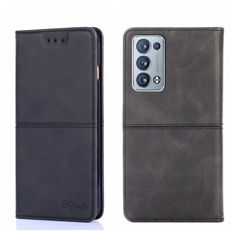 Cow Texture Magnetic Horizontal Flip Leather Phone Case, For OPPO K9s/Realme Q3s, For OPPO Reno5 A, For OPPO Reno6 5G, For OPPO Reno6 Pro+