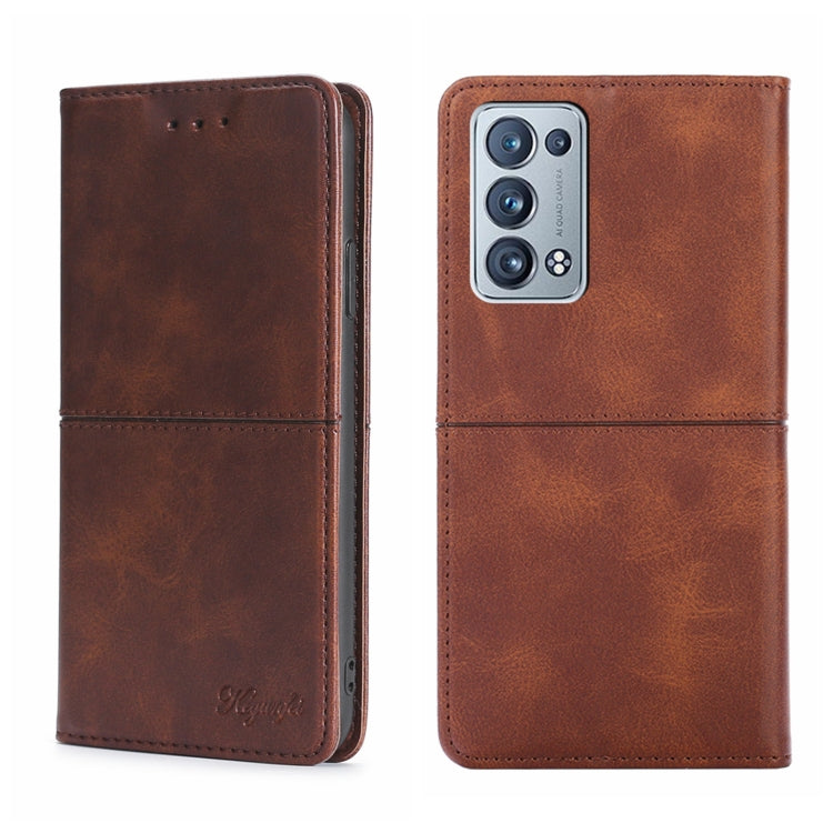 Cow Texture Magnetic Horizontal Flip Leather Phone Case, For OPPO K9s/Realme Q3s, For OPPO Reno5 A, For OPPO Reno6 5G, For OPPO Reno6 Pro+