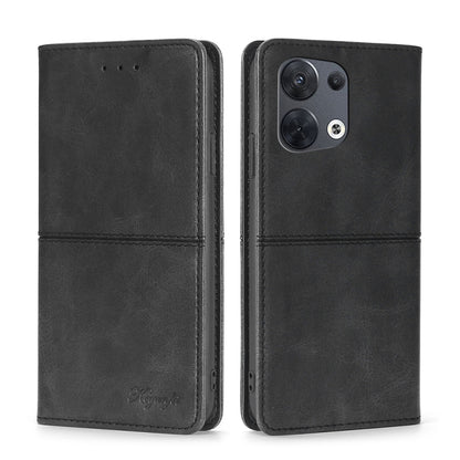 Cow Texture Magnetic Horizontal Flip Leather Phone Case, For OPPO Reno8, For OPPO Reno8 Pro 5G, For OPPO Reno8 Pro+ 5G, For OPPO Reno6 Pro