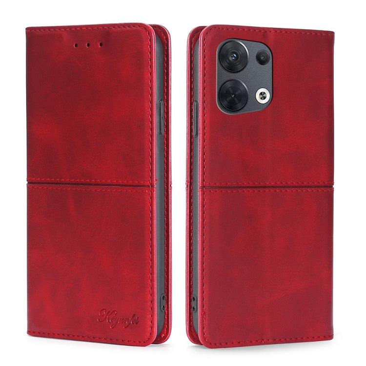 Cow Texture Magnetic Horizontal Flip Leather Phone Case, For OPPO Reno8, For OPPO Reno8 Pro 5G, For OPPO Reno8 Pro+ 5G, For OPPO Reno6 Pro
