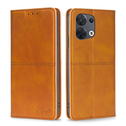 Cow Texture Magnetic Horizontal Flip Leather Phone Case, For OPPO Reno8, For OPPO Reno8 Pro 5G, For OPPO Reno8 Pro+ 5G, For OPPO Reno6 Pro