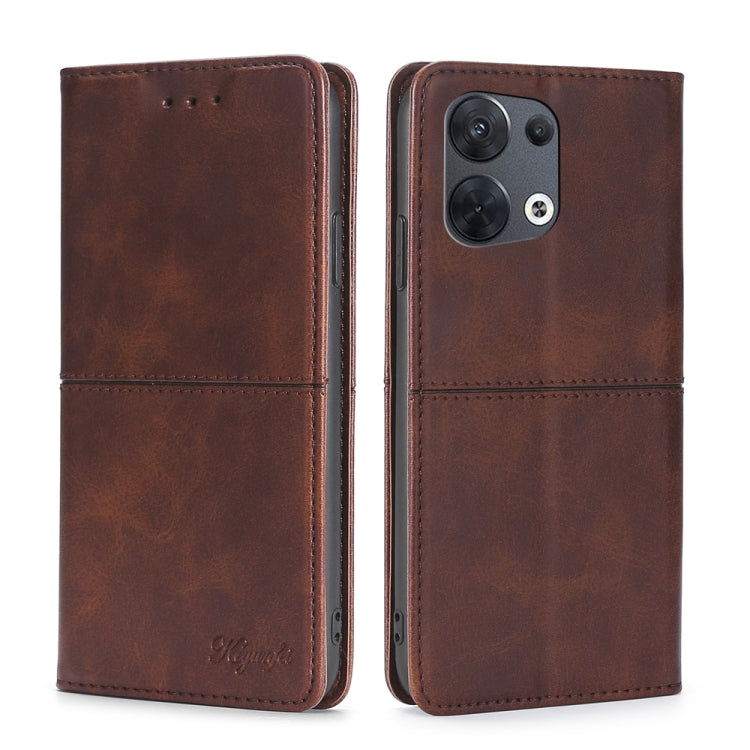 Cow Texture Magnetic Horizontal Flip Leather Phone Case, For OPPO Reno8, For OPPO Reno8 Pro 5G, For OPPO Reno8 Pro+ 5G, For OPPO Reno6 Pro