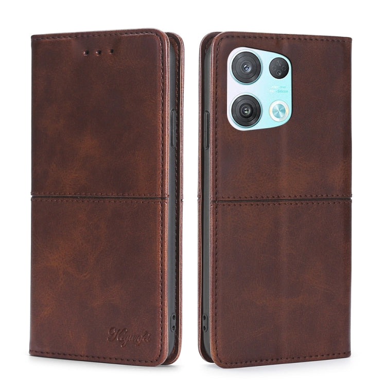 Cow Texture Magnetic Horizontal Flip Leather Phone Case, For OPPO Reno8, For OPPO Reno8 Pro 5G, For OPPO Reno8 Pro+ 5G, For OPPO Reno6 Pro