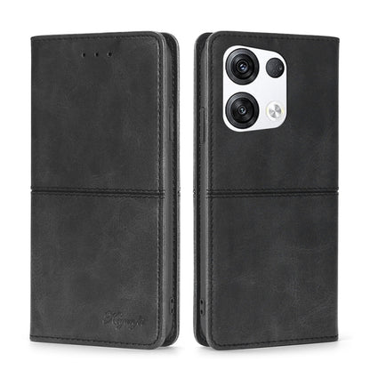 Cow Texture Magnetic Horizontal Flip Leather Phone Case, For OPPO Reno8, For OPPO Reno8 Pro 5G, For OPPO Reno8 Pro+ 5G, For OPPO Reno6 Pro
