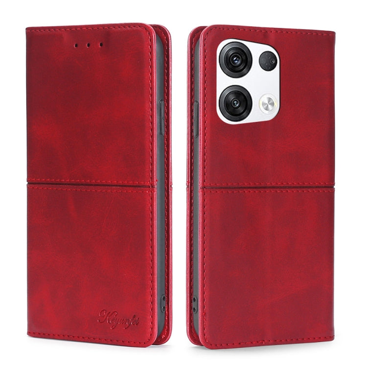 Cow Texture Magnetic Horizontal Flip Leather Phone Case, For OPPO Reno8, For OPPO Reno8 Pro 5G, For OPPO Reno8 Pro+ 5G, For OPPO Reno6 Pro