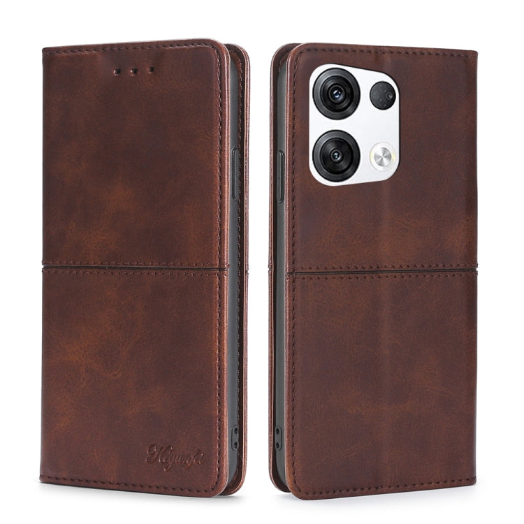 Cow Texture Magnetic Horizontal Flip Leather Phone Case, For OPPO Reno8, For OPPO Reno8 Pro 5G, For OPPO Reno8 Pro+ 5G, For OPPO Reno6 Pro