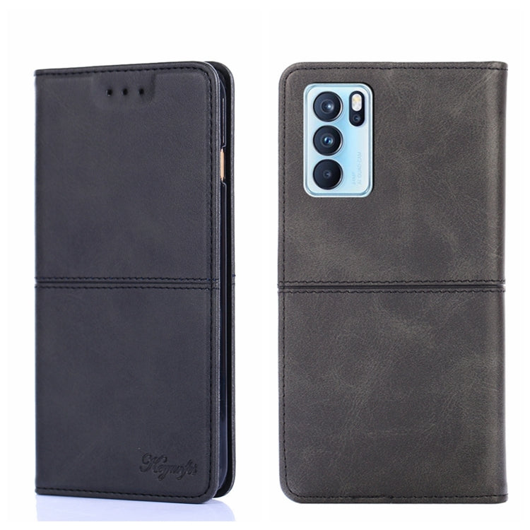 Cow Texture Magnetic Horizontal Flip Leather Phone Case, For OPPO Reno8, For OPPO Reno8 Pro 5G, For OPPO Reno8 Pro+ 5G, For OPPO Reno6 Pro