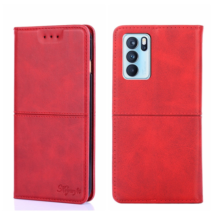 Cow Texture Magnetic Horizontal Flip Leather Phone Case, For OPPO Reno8, For OPPO Reno8 Pro 5G, For OPPO Reno8 Pro+ 5G, For OPPO Reno6 Pro