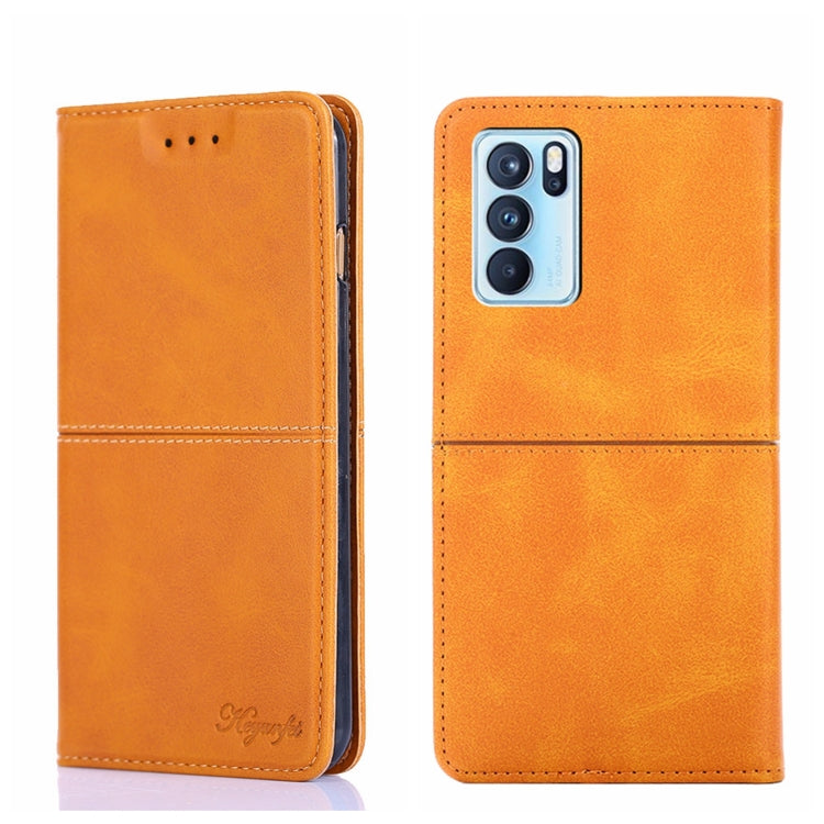 Cow Texture Magnetic Horizontal Flip Leather Phone Case, For OPPO Reno8, For OPPO Reno8 Pro 5G, For OPPO Reno8 Pro+ 5G, For OPPO Reno6 Pro