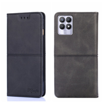 Cow Texture Magnetic Horizontal Flip Leather Phone Case, For OPPO Realme 8i, For OPPO Realme GT Neo2 5G, For OPPO Realme GT Explorer Maste/Realme GT Master/Realme Q3 Pro Carnival, For OPPO Realme Narzo 50A