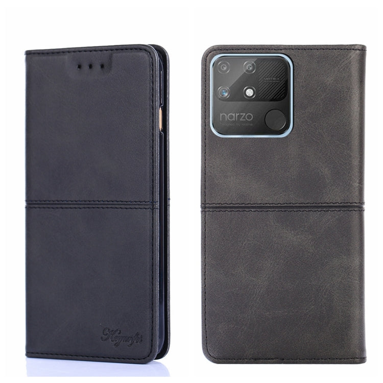 Cow Texture Magnetic Horizontal Flip Leather Phone Case, For OPPO Realme 8i, For OPPO Realme GT Neo2 5G, For OPPO Realme GT Explorer Maste/Realme GT Master/Realme Q3 Pro Carnival, For OPPO Realme Narzo 50A