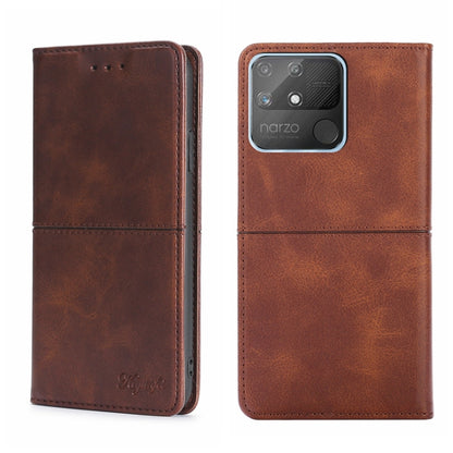 Cow Texture Magnetic Horizontal Flip Leather Phone Case, For OPPO Realme 8i, For OPPO Realme GT Neo2 5G, For OPPO Realme GT Explorer Maste/Realme GT Master/Realme Q3 Pro Carnival, For OPPO Realme Narzo 50A