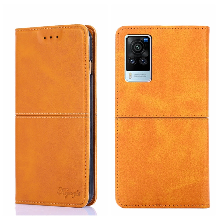 Cow Texture Magnetic Horizontal Flip Leather Phone Case, For vivo V21e 4G/Y73 2021, For vivo X60 Pro Global/X60 Curved Screen, For vivo X70, For vivo X70 Pro