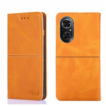 Cow Texture Magnetic Horizontal Flip Leather Phone Case, For Huawei Nova 8i, For Huawei Nova 9, For Honor 50, For Honor 50 Pro