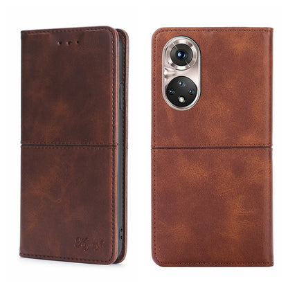 Cow Texture Magnetic Horizontal Flip Leather Phone Case, For Huawei Nova 8i, For Huawei Nova 9, For Honor 50, For Honor 50 Pro