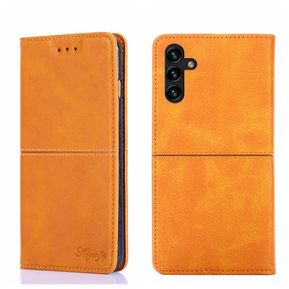 Cow Texture Magnetic Horizontal Flip Leather Phone Case, For Samsung Galaxy A13 4G, For Samsung Galaxy A13 5G, For Samsung Galaxy A03S 164.2mm, For Samsung Galaxy A03S US Edition165.85mm