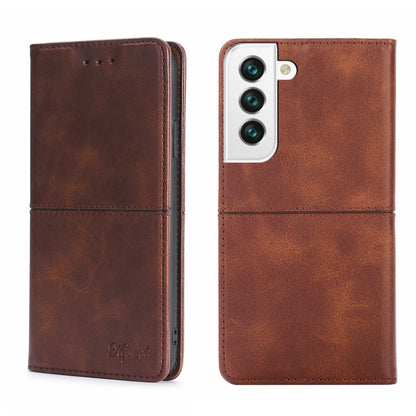 Cow Texture Magnetic Horizontal Flip Leather Phone Case, For Samsung Galaxy S21 FE, For Samsung Galaxy S22, For Samsung Galaxy S22+, For Samsung Galaxy S22 Ultra
