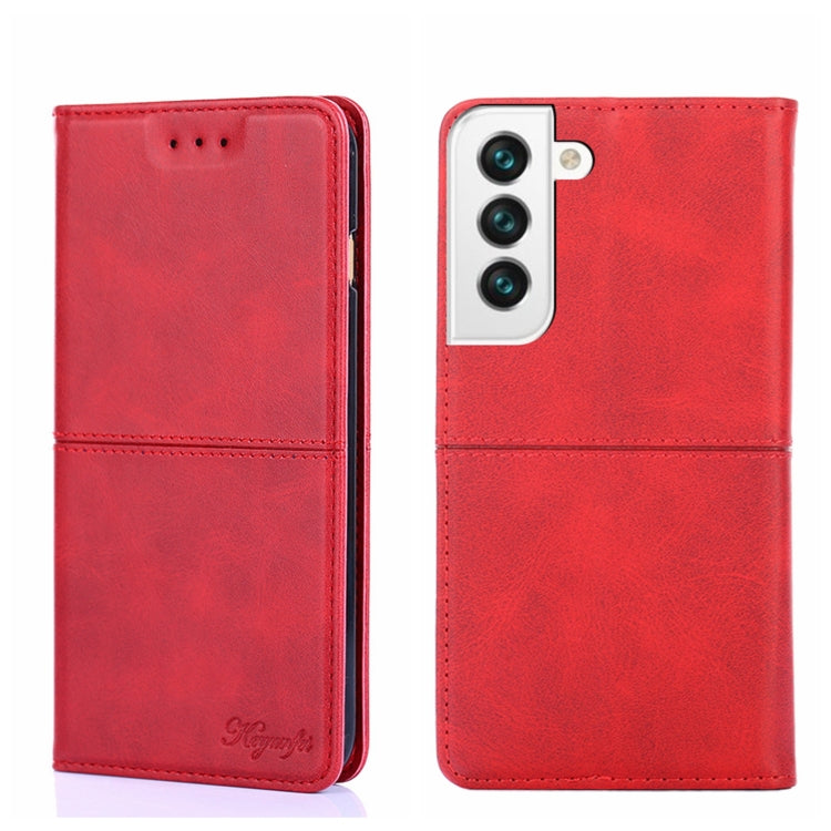Cow Texture Magnetic Horizontal Flip Leather Phone Case, For Samsung Galaxy S21 FE, For Samsung Galaxy S22, For Samsung Galaxy S22+, For Samsung Galaxy S22 Ultra