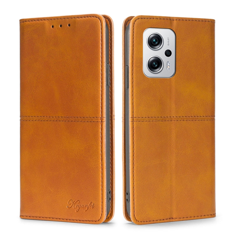 Cow Texture Magnetic Horizontal Flip Leather Phone Case, For Xiaomi Redmi 10, For Xiaomi Redmi Note 10 Pro 5G China, For Xiaomi Redmi Note 11T Pro 5G/Redmi Note 11T Pro+ 5G, For Xiaomi Redmi Note 11 5G/Poco M4 Pro 5G