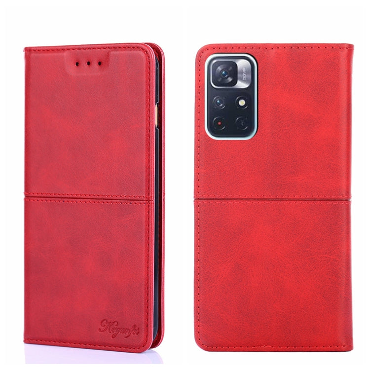 Cow Texture Magnetic Horizontal Flip Leather Phone Case, For Xiaomi Redmi 10, For Xiaomi Redmi Note 10 Pro 5G China, For Xiaomi Redmi Note 11T Pro 5G/Redmi Note 11T Pro+ 5G, For Xiaomi Redmi Note 11 5G/Poco M4 Pro 5G